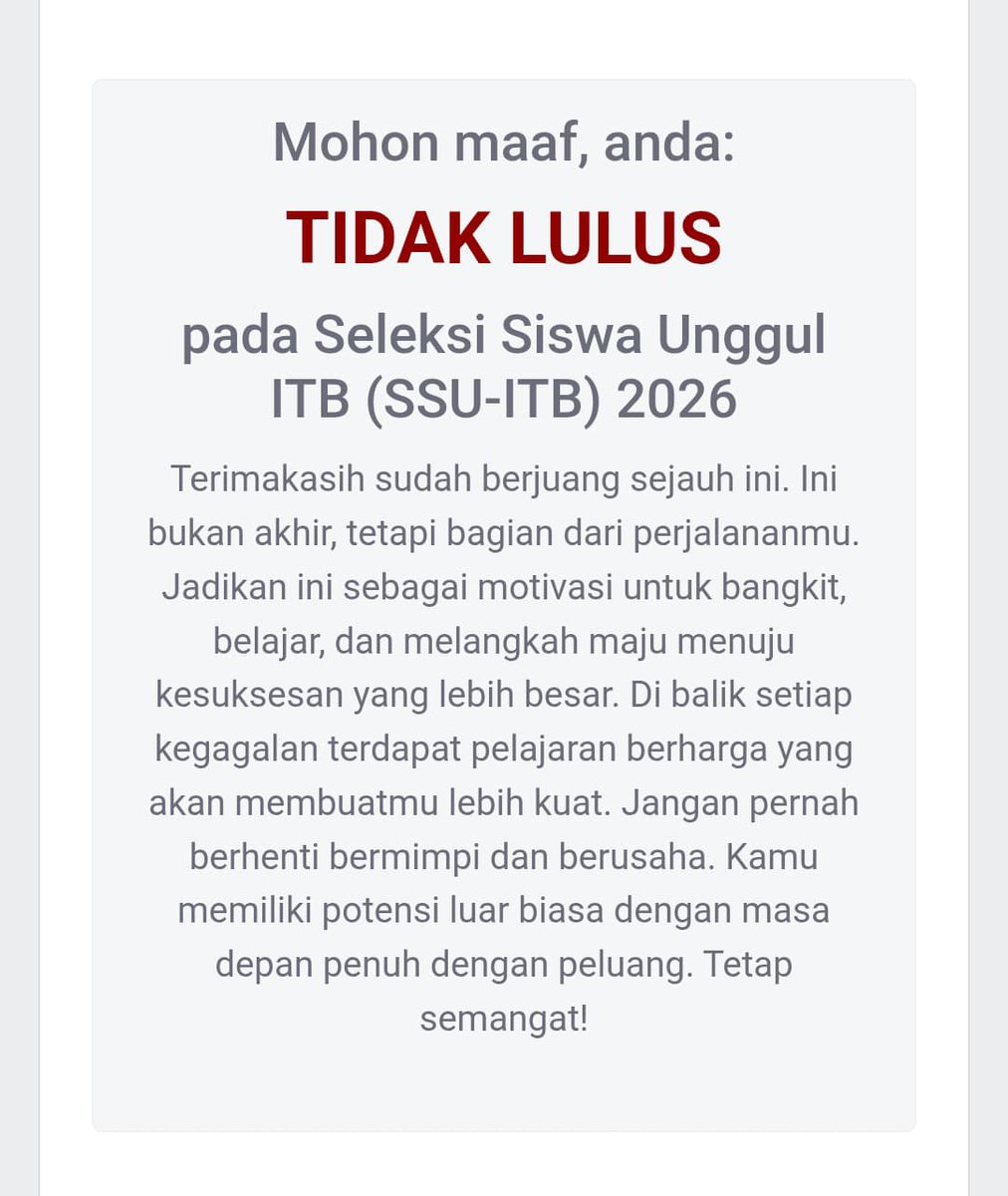 cattwonnie_'s tweet photo. Jujur sedih bangeett, udah belajar terus terusan, capek stress, tapi yaudah mau gimana lagi 
Sekeras apapun aku berusaha kalau emang belum rezekinya yaaa ga akan bisa kan? :D https://t.co/cBfGWg9iJu