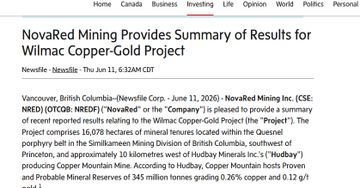 shivani14816074's tweet photo. THIS IS WHY I'M NOT LOSING SIGHT OF $NRED

A lot of attention goes to large copper producers, but I keep looking further upstream. NovaRed Mining hasn't reached its biggest catalyst yet. The company already has 39,726 acres, a 70% Wilmac earn-in, 3 priority drill-ready targets, and drilling planned for Fall 2026

Meanwhile, base metals moved sharply higher, with LME copper gaining more than 2% after the U.S. dollar weakened. For exploration companies, improving copper sentiment matters because discoveries are typically rewarded more aggressively during supportive commodity cycles

If $NRED drilling confirms a significant copper system, I think the market could begin closing the gap toward the C$3.25 consensus valuation, with additional upside possible toward C$4.95 if results materially outperform expectations

$IBRX $COIN $NEXR $MSTR $AAOI