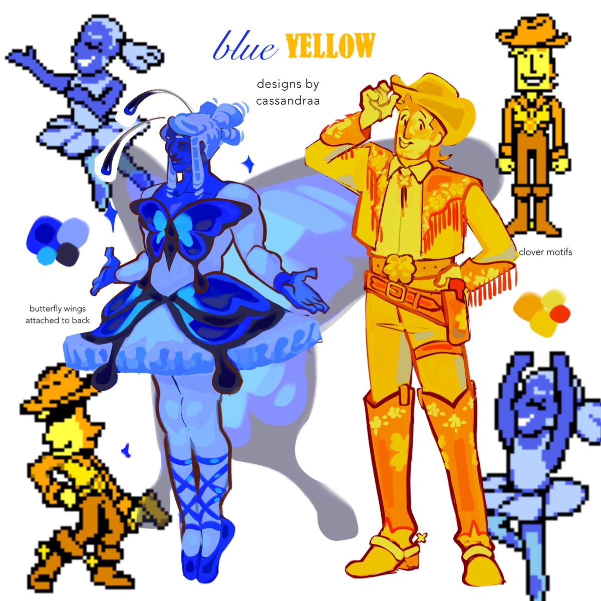 c_ssandraa's tweet photo. do you think they pollinated each others bodies
[my blue and yellow designs] #deltarune https://t.co/9jZaI7RB6j