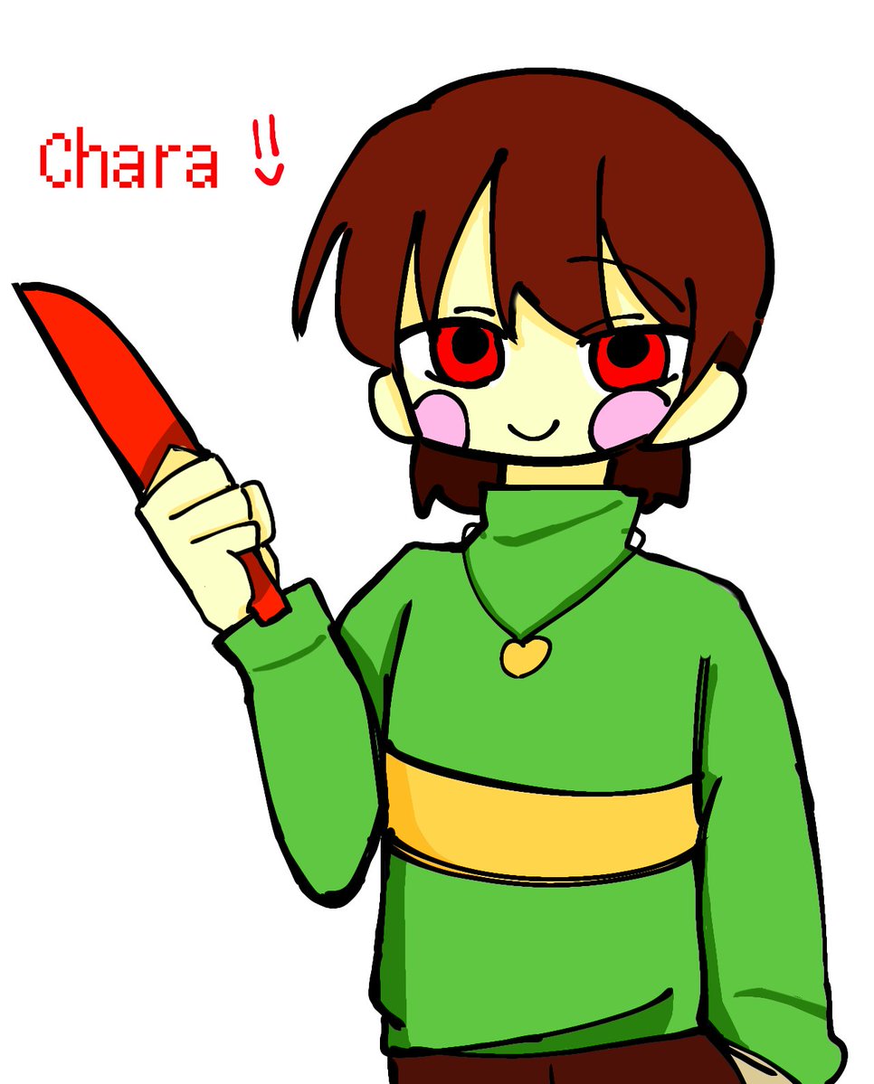 mitarashi0210's tweet photo. #たまには原作の色を使ってFriskを描いてみる
 #たまには原作の色をそのまま使ってcharaちゃん描いてみる

この2人を並べるといいものですね✨ https://t.co/RCdqYhxJY0