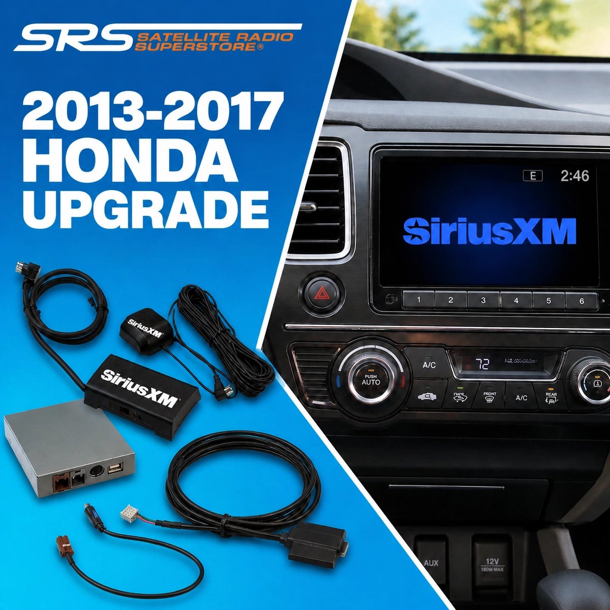 SatRadioStore's tweet photo. Upgrade your 2013-17 Honda with SiriusXM! 🚗 ✅ Plug-and-play GSR-HD05/06 kits ✅ Factory look &amp; controls ✅ No features lost. Check compatibility: 👉 https://t.co/6okwyzJ5Zw #SiriusXM #Honda #SatelliteRadio #Upgrade https://t.co/yuOuBpNZsL