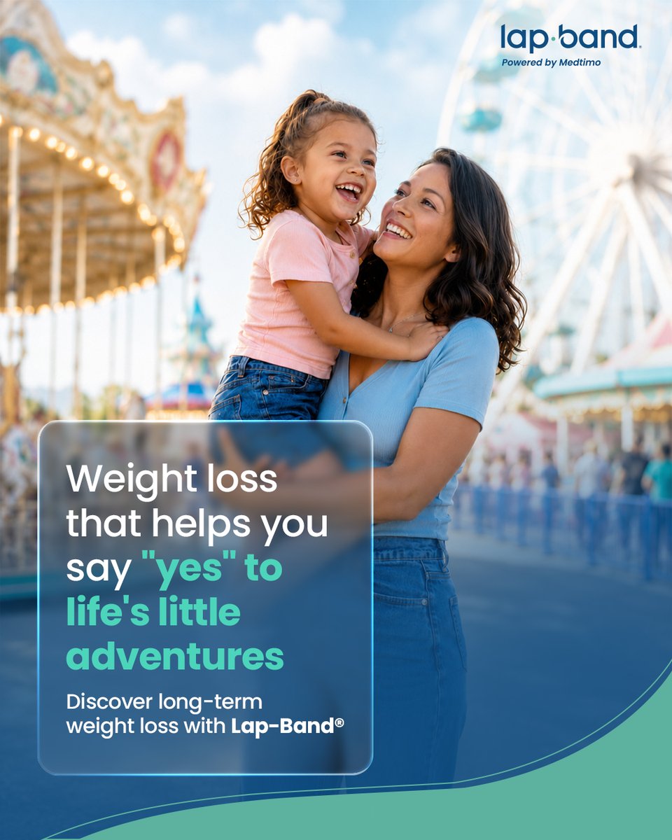 LAPBAND's tweet photo. Long-term weight loss isn't just about transformation. It's about enjoying everyday life. Lap-Band® supports your weight loss journey, helping you embrace moments of joy, confidence, and connection. Schedule a consultation: https://t.co/2o2VOS0Wei

#LapBand #HealthyWeightLoss https://t.co/4kL2nIAJ8h