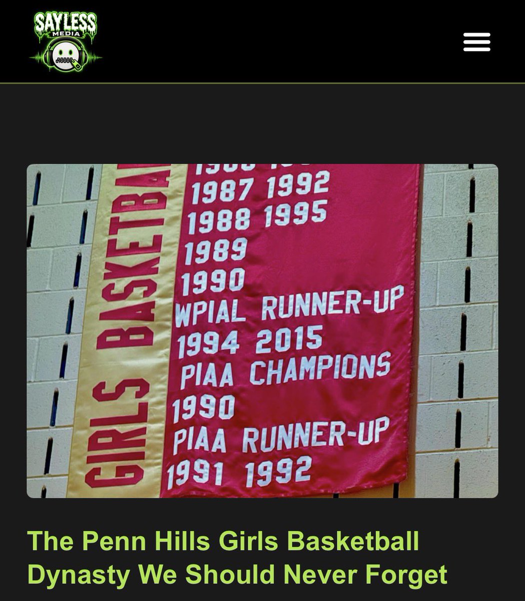drewfino15's tweet photo. 🏀 A lot of people know Penn Hills for football and boys basketball, but the girls built one of the greatest dynasties in WPIAL history.

7 straight WPIAL titles. 8 championships in 10 years. A PIAA state championship.

A legacy that should never be forgotten.

Link in comments. https://t.co/o0S8hB1vQS