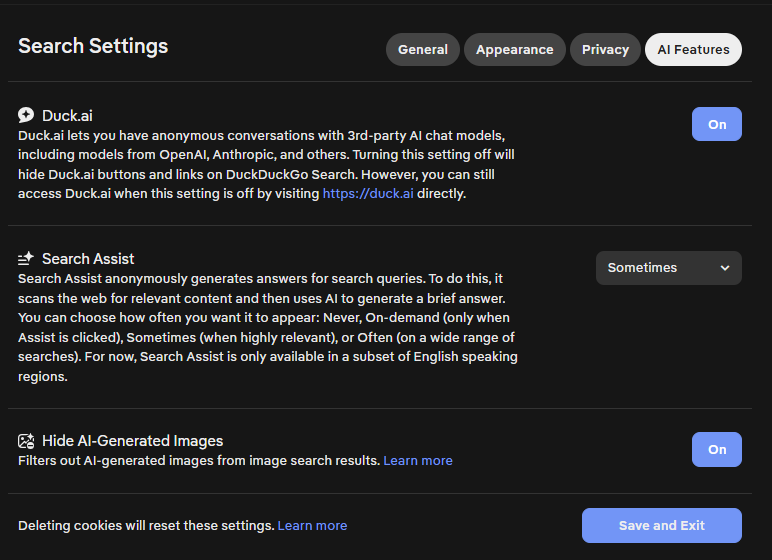 ccjobmk's tweet photo. @glenngabe To be fair, at least DDG let's users actively manage how they want AI to be a part of their search experience. 
Google? Gotta hack around it. https://t.co/Vk21CtQ6cR