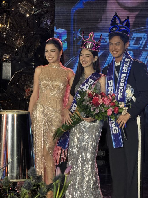 ABSCBNNews's tweet photo. @annacerezo_ LOOK: JM Ibarra and Fyang Smith were crowned as the Prom Queen and King of the #StarMagicalProm2026. #StarMagicalPromTheFuture | via @annacerezo_ https://t.co/XiPjXY2kvj