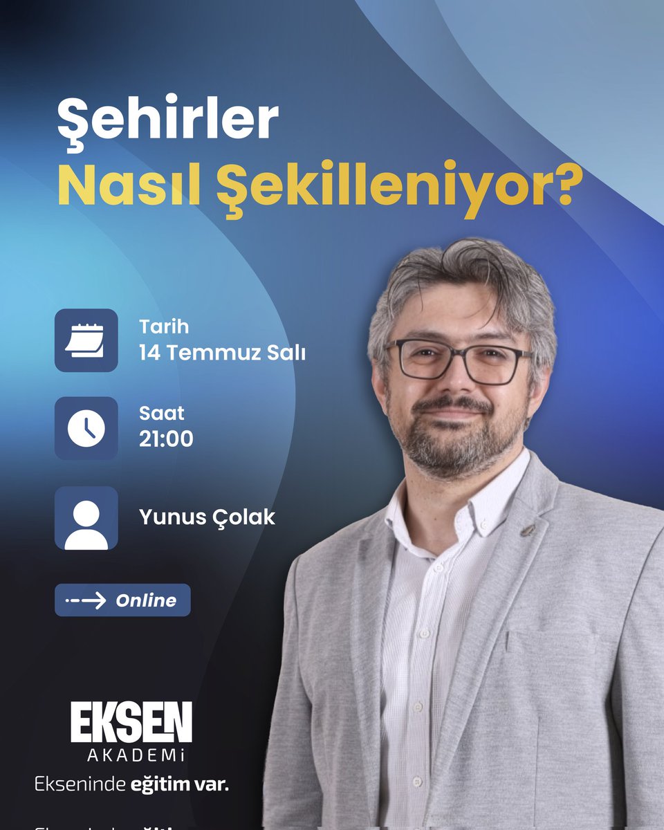 AkademiEksen's tweet photo. Yaşadığınız şehrin neden tam da bugün olduğu gibi göründüğünü hiç düşündünüz mü?

Genişleyen yollar, yükselen binalar, dönüşen mahalleler... Bunların hiçbiri tesadüf değil.

🎙️ Yunus Çolak
Şehir ve Bölge Panlama Uzmanı | Akademisyen https://t.co/xlWEbUP1Jh