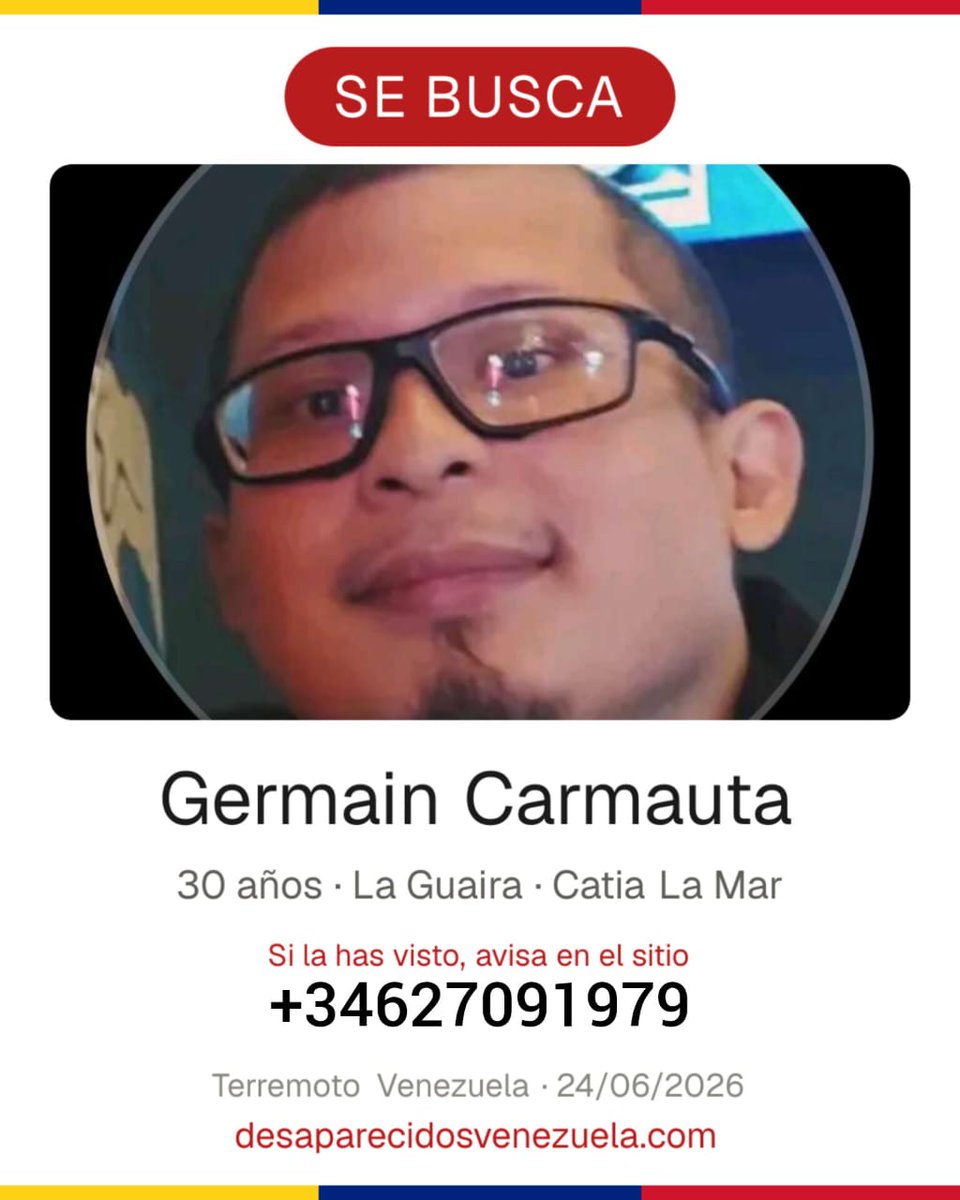 JuanTaicho's tweet photo. Por favor si saben algo de Germain y no pueden comunicarse con el número, comuníquense conmigo. Difundan los que puedan porfa https://t.co/RFgRlBDoFA