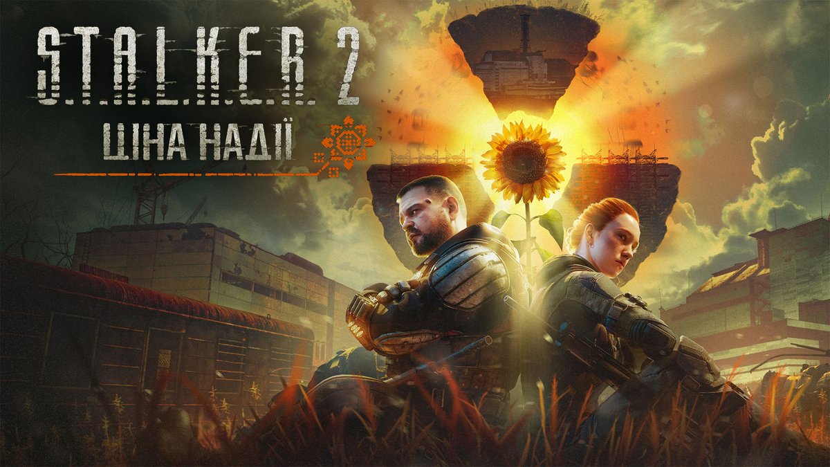 Mr_Slavar's tweet photo. I made a Ukrainian logo for S.T.A.L.K.E.R. 2: Cost of Hope expansion in my free time. Hope you enjoy it! https://t.co/mm2cxFptdL