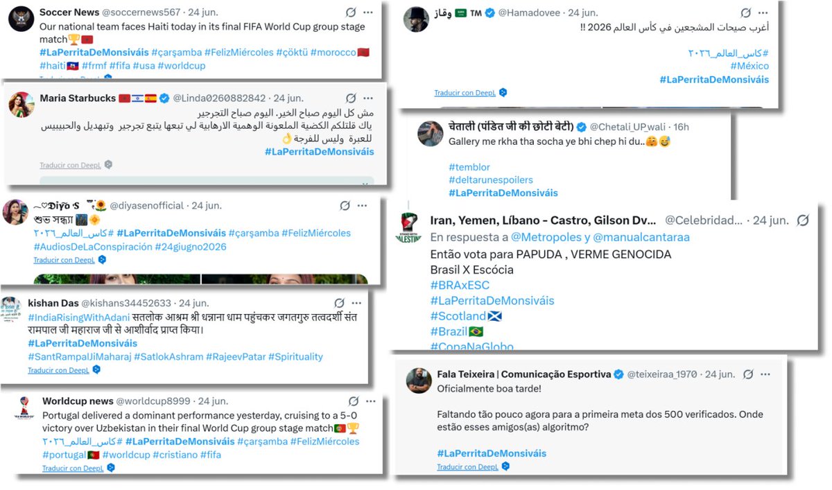 PM_Navegaciones's tweet photo. No sólo trae Italikas.
#LaPerritaDeTrump quiere sacarse la espina con bots importados para inflar tendencias inorgánicas y espurias. https://t.co/hyhO3EIu1f