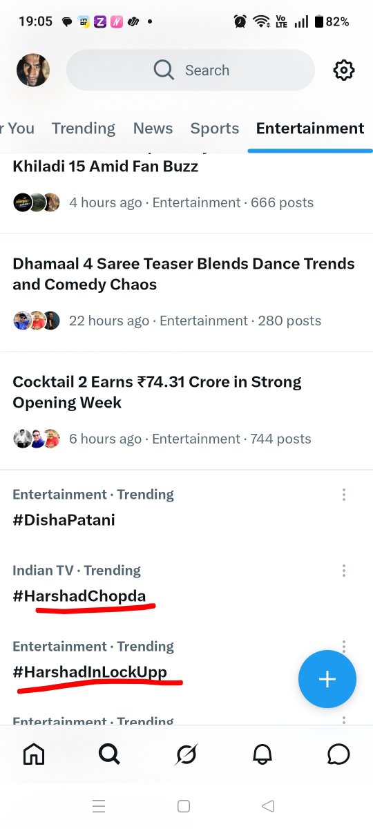 Harshad_Ki_Biwi's tweet photo. Omgggggg💃💃💃💃💃💃guys we get the first trend of our exclusive # of #HarshadChopda 
Congratulations to one and all who contributed 🥳
@NetflixIndia .... Isi baat par kuch hint  toh de do 🤗🤗🤗
#HarshadInLockUpp
#LockUpp https://t.co/jrljXZ6VNz