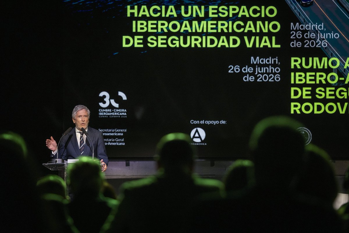 interiorgob's tweet photo. Iberoamérica impulsa un espacio común de seguridad vial y avanza hacia la armonización de normas y permisos de conducción.

Grande-Marlaska ha clausurado este viernes en @casamerica el encuentro oficial “Hacia un Espacio Iberoamericano de Seguridad Vial”. https://t.co/v7z4243CBJ