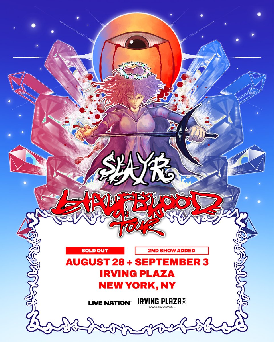 IrvingPlaza's tweet photo. Due to demand, slayr has added a second date on September 3. Tickets on sale now! 

🎫 https://t.co/OwmMU4Yfre https://t.co/hfUwUx7KnG