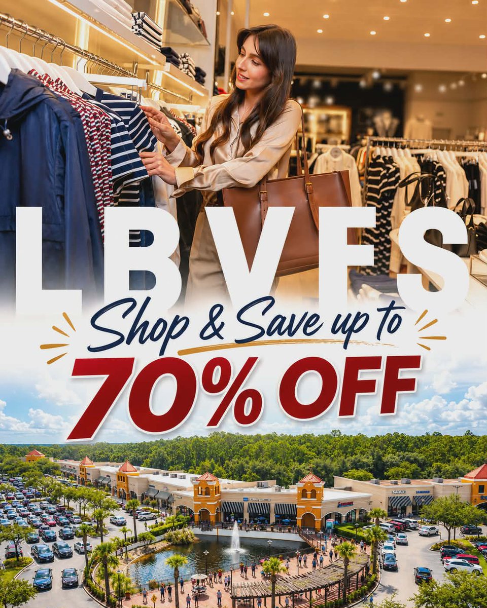 LBVFS's tweet photo. Unbeatable savings @LBVFS!
🛍️ Shop your favorite brands including Nike, Tommy Hilfiger, GUESS, GAP, Old Navy and more.
🔥 Save Up to 70% OFF retail prices storewide!
Now’s the time to shop, save big, and treat yourself.
15657 State Road 535, Orlando, FL 32821
#shopping #Outlet https://t.co/3qc9TxUXck