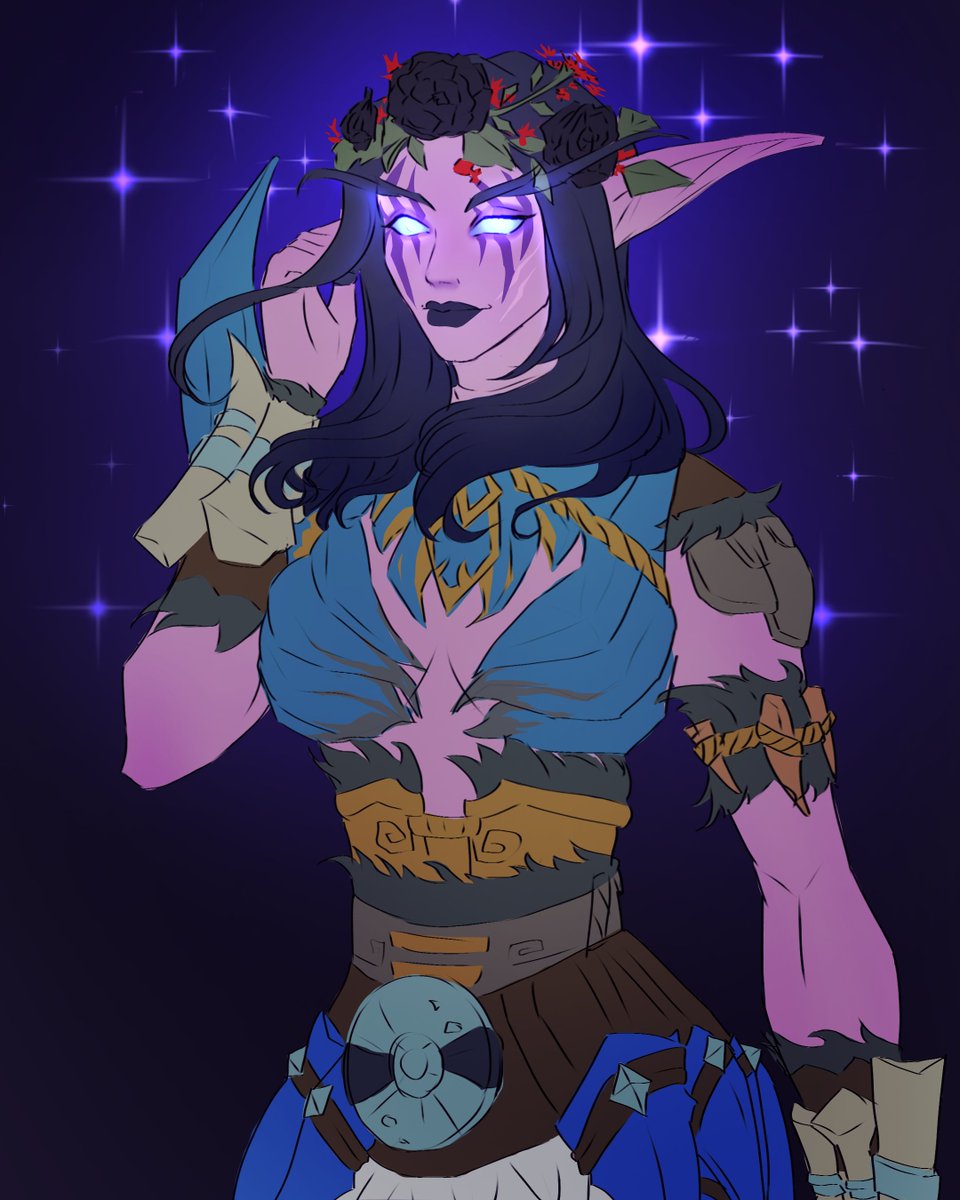 luksartpng's tweet photo. Sketch Night Elf for Luke💜
#warcraftart https://t.co/qFvNzVQisb
