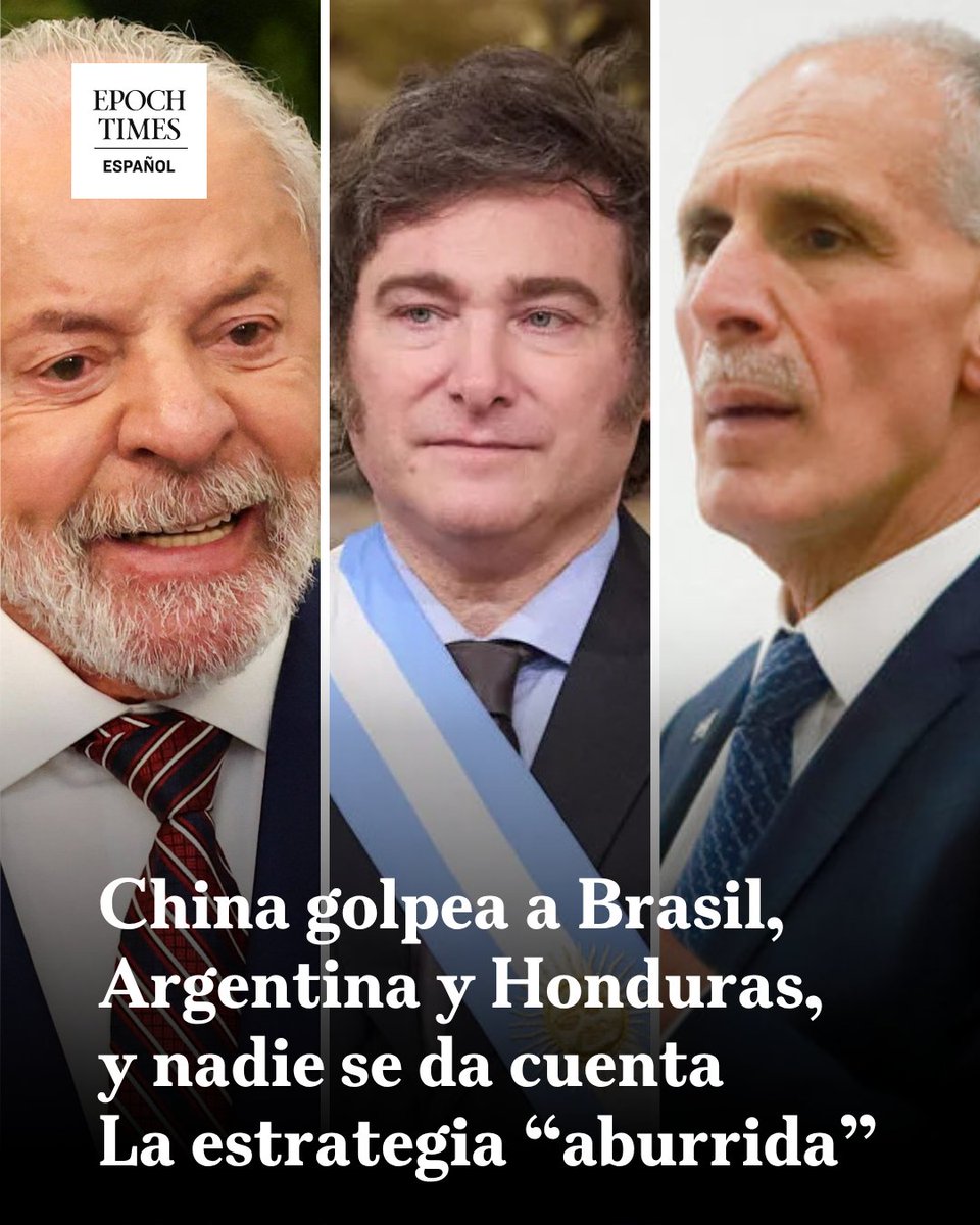 EpochTimesEs's tweet photo. ¿Cómo está logrando Beijing expandir su poder en América Latina sin disparar un solo tiro?
🚨👉https://t.co/N2oE5wmTrp https://t.co/8eiaHtmvRD