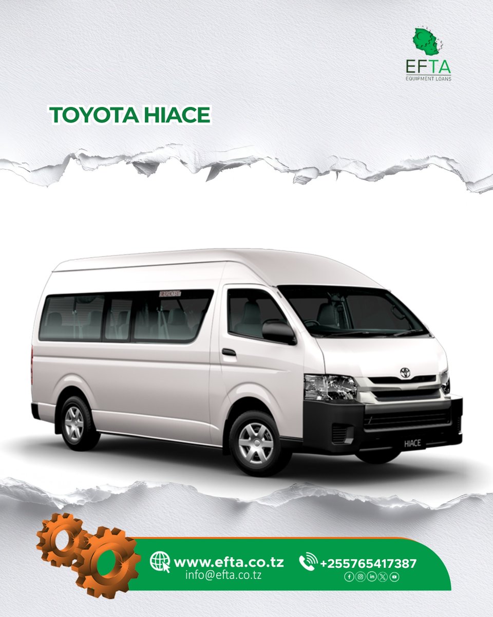 EFTA_tz's tweet photo. Je, bado unatumia gharama kubwa kukodi usafiri wa wanafunzi au wafanyakazi kila siku?

Ni wakati wa kumiliki 𝐇𝐢𝐚𝐜𝐞 𝐚𝐮 𝐂𝐨𝐚𝐬𝐭𝐞𝐫 yako kupitia EFTA.

Kwa suluhisho zetu za kifedha, unaweza kupata basi linalokidhi mahitaji ya shule, taasisi, kampuni au biashara yako kwa kuchangia kuanzia 25% tu kama malipo ya awali.

✅ Hakuna dhamana ya ziada
✅ Mkopo wa hadi 75% ya thamani ya gari
✅ Marejesho nafuu hadi miaka 3
✅ Huduma inapatikana nchi nzima

Iwe ni kusafirisha wanafunzi kwenda shuleni kwa usalama au kuwapeleka wafanyakazi kazini kwa wakati, EFTA inakuwezesha kumiliki usafiri unaoongeza ufanisi na kupunguza gharama za uendeshaji.

Kwa mawasiliano zaidi tupigie simu au tuma namba zako na mkoa uliopo nasi tutawasiliana na wewe.

📞 +255 765 417 387

#EFTA #MkopoWaMagari #Hiace #CoasterBus #SchoolTransport #StaffTransport #BiasharaInakua #HakunaDhamana #EquipmentFinancing #MobilitySolutions