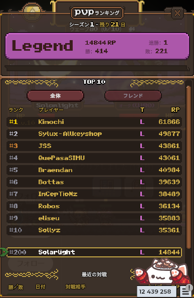 lightSolar_998's tweet photo. TOP 200
#Lootborne https://t.co/5tyV0qSxz0