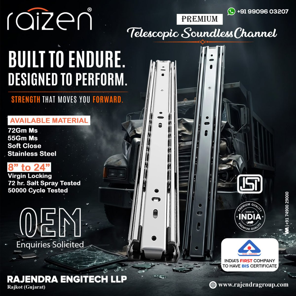 ibais_hardware's tweet photo. RAJENDRA ENGITECH LLP | Rajkot π’
Premium Telescopic Channels & Drawer Slides
π€ Mr. Jaydeep Patel: +91 99096 03207
π¬ WhatsApp: https://t.co/YNGghrqmfT
.
#Rajkot #Hardware #RajendraEngitechLLP #Truizen #TelescopicChannel #DrawerSlides #FurnitureFittings #ModularKitchen https://t.co/hzvIi0zTID
