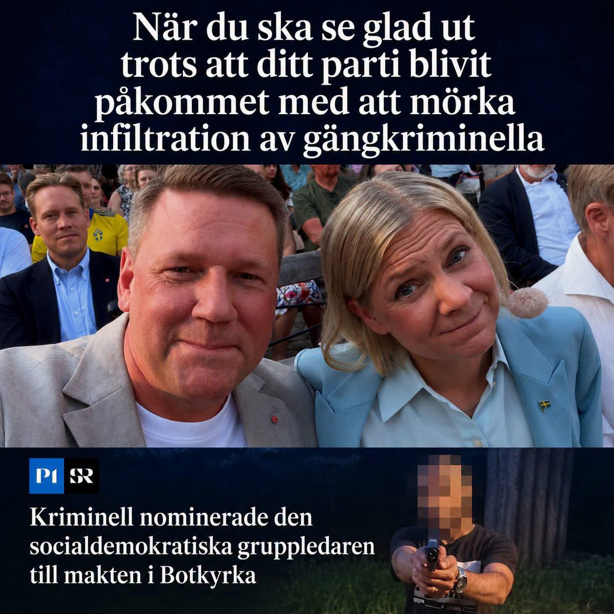 micjac63's tweet photo. @laffan56 En statsminister som styrs av gängkriminella, NEJ TACK😡 https://t.co/qVKfGi4BB5