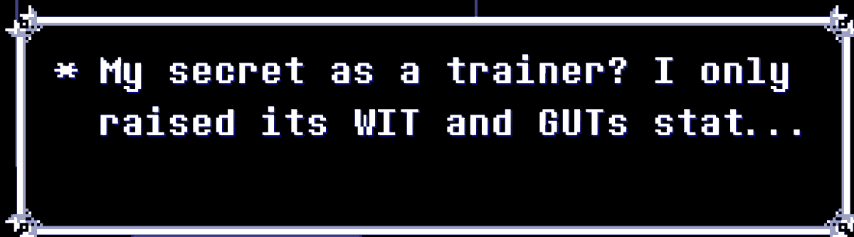 Comfnani's tweet photo. // DELTARUNE SPOILERS 

Deltarune referencing both Umamusume AND horse race tests in the same scene is one of the most insane things ever I actually can't believe this is real https://t.co/Z8ACz9jOIQ