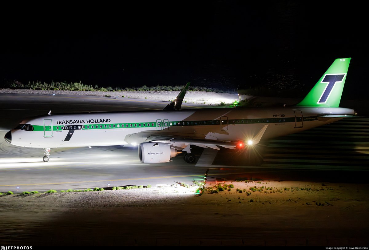 JetPhotos's tweet photo. Transavia’s retro livery A321neo preparing to depart Corfu. https://t.co/BIuNIONWag © Dave Henderson https://t.co/qHpe4nFsBI