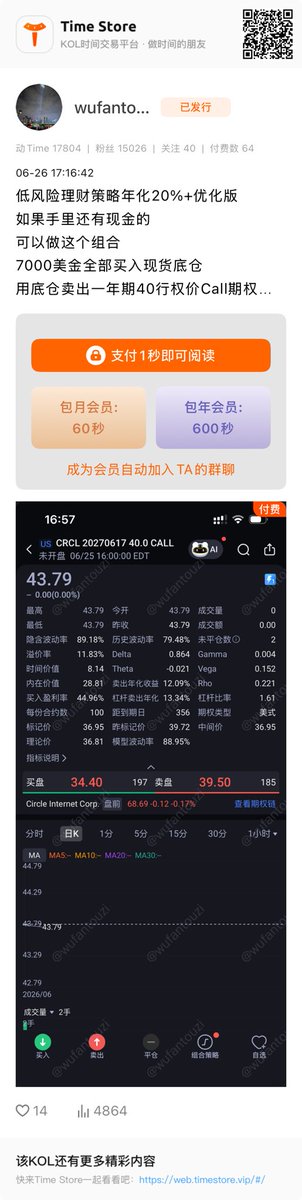 wufantouzi's tweet photo. 低风险理财策略年化20%+优化版
如果手里还有现金的
...
wufantouzi发布了一条动Time，点击查看 https://t.co/8xuFGk5uXv https://t.co/JshOPEbzJJ