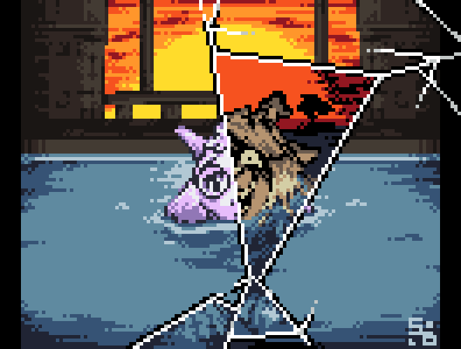 StrawPact's tweet photo. // DELTARUNE CHAPTER 5 SPOILERS
.
.
.
*You held the crystal up to your eye...
*...It felt cold. https://t.co/eCj7k1C45F