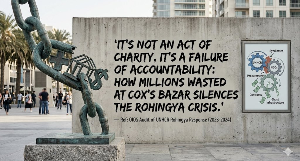rsmimi15's tweet photo. 🚨 $60M+ WASTED IN COX'S BAZAR 🚨
An internal UN OIOS audit exposes rampant mismanagement in the Rohingya response (2023-2024):
• Preferred contractor syndicates
• Empty "ghost" hospitals
• Millions spent on duplicate camp infrastructure. #AidTransparency https://t.co/ghhEg8Klma