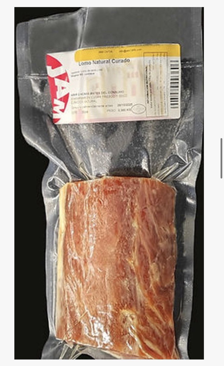 AESAN_gob_es's tweet photo. ⚠️ Exclusivamente para personas con intolerancia a la lactosa: lactosa no declarada en etiquetado de producto cárnico. Nuevo producto afectado: lomo embuchado.
📌 https://t.co/n2xTPttSfx https://t.co/0R9oquDEV9