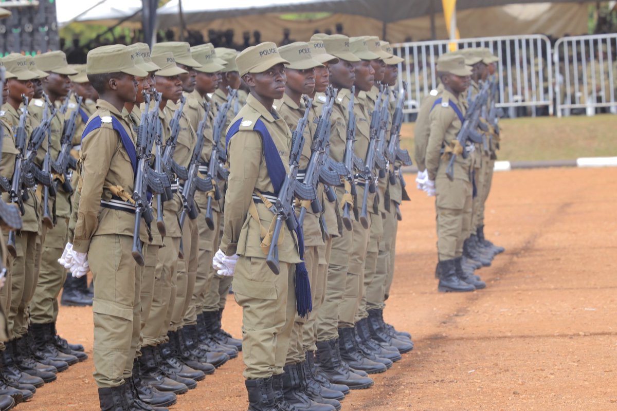 PoliceUg's tweet photo. Fresh blood. Young patriots. A new generation of service.

After enduring nine months of intense and disciplined training, the Probationer Police Constables are today ready to pass out and take their place in serving the nation.

From the parade grounds to the frontlines of duty, they now step forward prepared to protect life and property, uphold the law, and serve with courage, integrity, and commitment.

Congratulations to all the graduates on this remarkable milestone. The uniform now carries greater meaning,  wear it with honour, serve with pride.