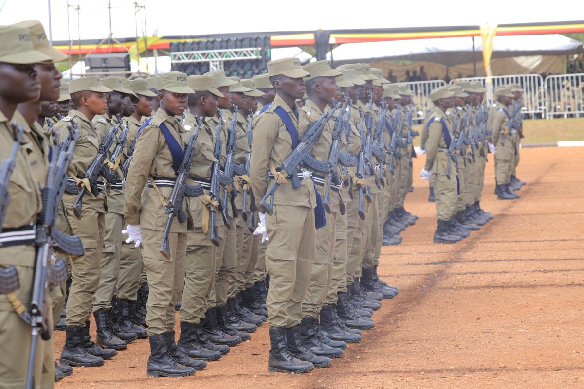 PoliceUg's tweet photo. Fresh blood. Young patriots. A new generation of service.

After enduring nine months of intense and disciplined training, the Probationer Police Constables are today ready to pass out and take their place in serving the nation.

From the parade grounds to the frontlines of duty, they now step forward prepared to protect life and property, uphold the law, and serve with courage, integrity, and commitment.

Congratulations to all the graduates on this remarkable milestone. The uniform now carries greater meaning,  wear it with honour, serve with pride.