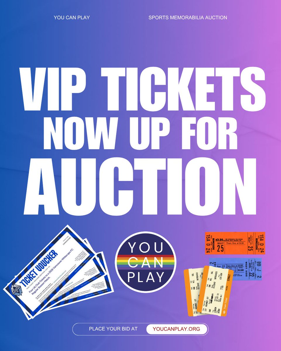 YouCanPlayTeam's tweet photo. Tickets are up for auction!
#Auction #YouCanPlayTeam #TicketPackages #VIPExperiences #SportsBetting https://t.co/h2d4qpFS6a