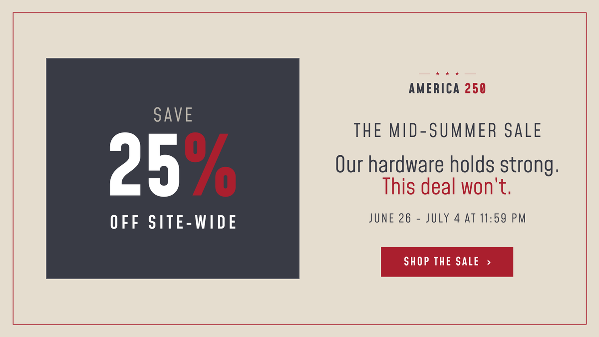 rwhardware's tweet photo. Our hardware holds strong. This deal won't.

Save 25% sitewide on American-made hardware trusted for 145+ years. Trucks &amp; hangers, tracks, hinges, latches, and more.

Ends July 4 at 11:59 PM. https://t.co/LLE11t9W9I

#IndustrialHardware #BarnDoors #Manufacturing #MadeInUSA https://t.co/seGsaSiLX8