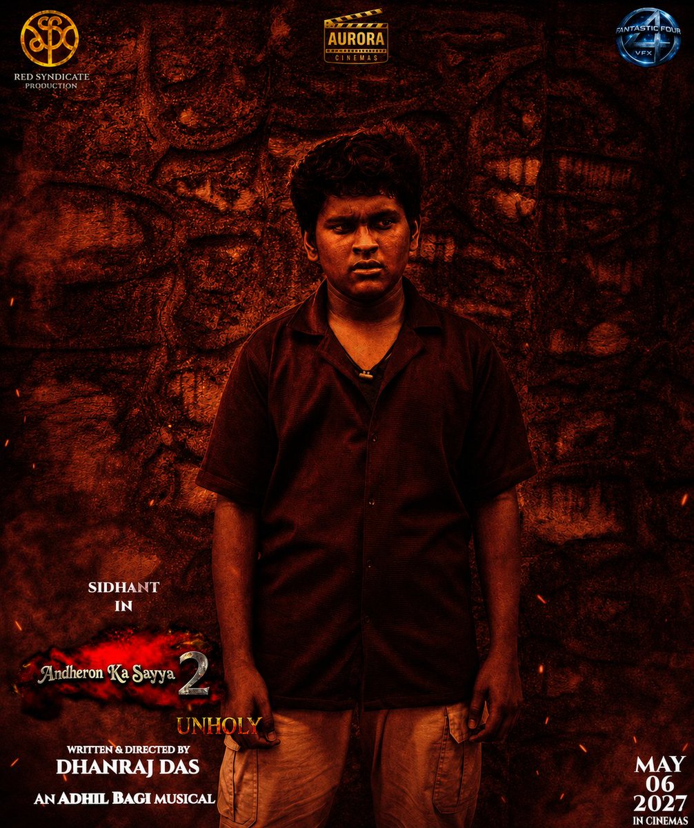 RedSyndicatePro's tweet photo. When darkness comes to rule, evil takes over😈🥶

Presenting the SECOND POSTER of #AndheronKaSayya2 - "Unholy"💥

#adhilbagimusical 
@cinemawithdhanrajdas 
@dalai.sidhant

#DarknessWillRule #2027WillBeDark https://t.co/cPPZJx7tDj