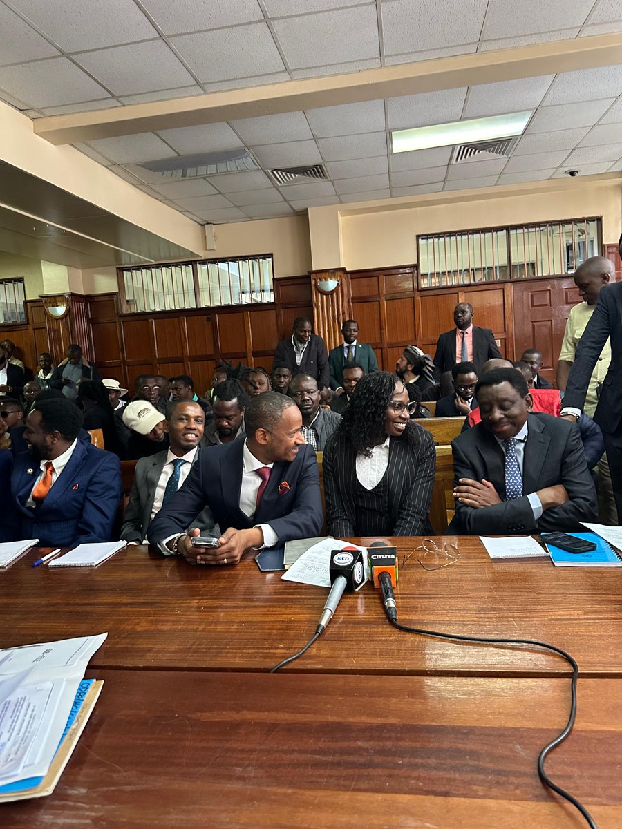 FaithOdhiambo8's tweet photo. We attended court for the arraignment of hundreds of Kenyans who were arrested during yesterday's demonstrations in Nairobi. We secured the release of more than 200 youth charged with obstruction of motor vehicles on cash bail of a Kshs. 1000, and the unconditional release of a mother with a 7 month old baby.  We thank the Court for upholding the rights of all who were arrested for expressing themselves in accordance with the law. We turn to the ODPP in hope that all these charges will be dropped.

@orengo_james @HEBabuOwino @DanielMaanzo