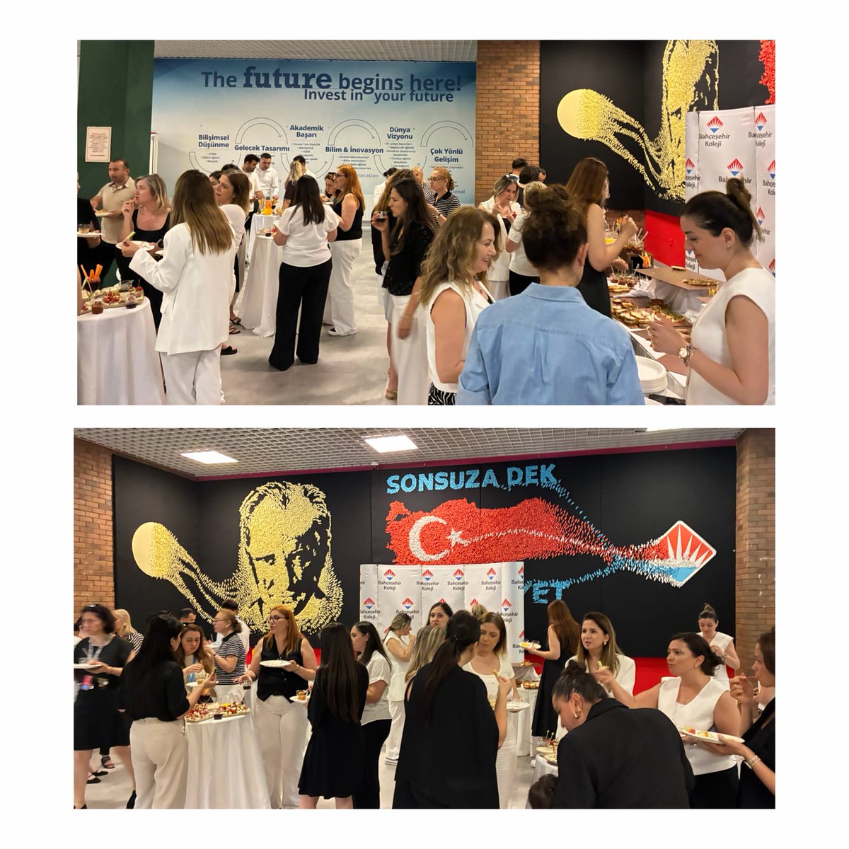 Bahcesehir_Sam's tweet photo. Büyük Bahçeşehir Koleji Ailesi olarak yıl sonu Öğretmenler Kurulu toplantımızı gerçekleştirdik.Genel Müdür Yardımcımız Sayın Savaş Boyar’ın teşekkür ve tatil dileklerinin ardından, BSG ekibinin muhteşem kokteyliyle dönemi bitirdik.İyi tatiller ❤️💙 https://t.co/zmdVKqxvh2
