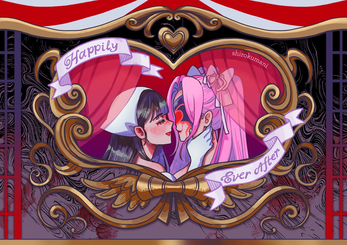 shirokumani's tweet photo. And thus they lived happily ever after, forever https://t.co/pvCXkzHlnV