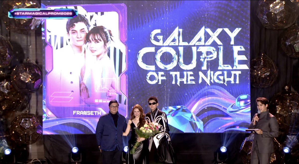 kowalerts's tweet photo. And the Galaxy Couple of the Night goes to…

#FranSeth #FrancineDiaz and #SethFedelin 

#StarMagicalProm2026 https://t.co/FnXQjEIAHs