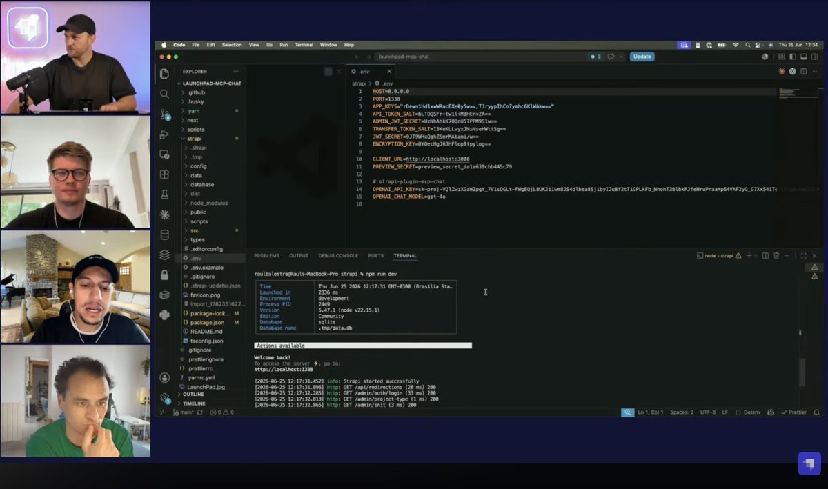 strapijs's tweet photo. 🚀 Exciting updates from the June Strapi Community Call!

👉 Full video: https://t.co/4jmPfW3V7L

In case you missed it, we held a Community Call yesterday covering the latest product updates, engineering highlights, and community contributions.

Here are the highlights:

✅ Strapi is focusing on stability and AI innovation (Marco Autiero)
✅ Strapi MCP Server Launch (@codingthirty)
✅ MCP Chat Plugin for Non-Technical Users (Raul Balestra)
✅ Automating Marketing with AI (@IvarsBariss)
✅ Introduction of the Skills Repository (@codingthirty)

A huge thanks to the community for their contributions. Strapi’s quality is truly a shared responsibility. 💜

👉 Full video: https://t.co/4jmPfW3V7L