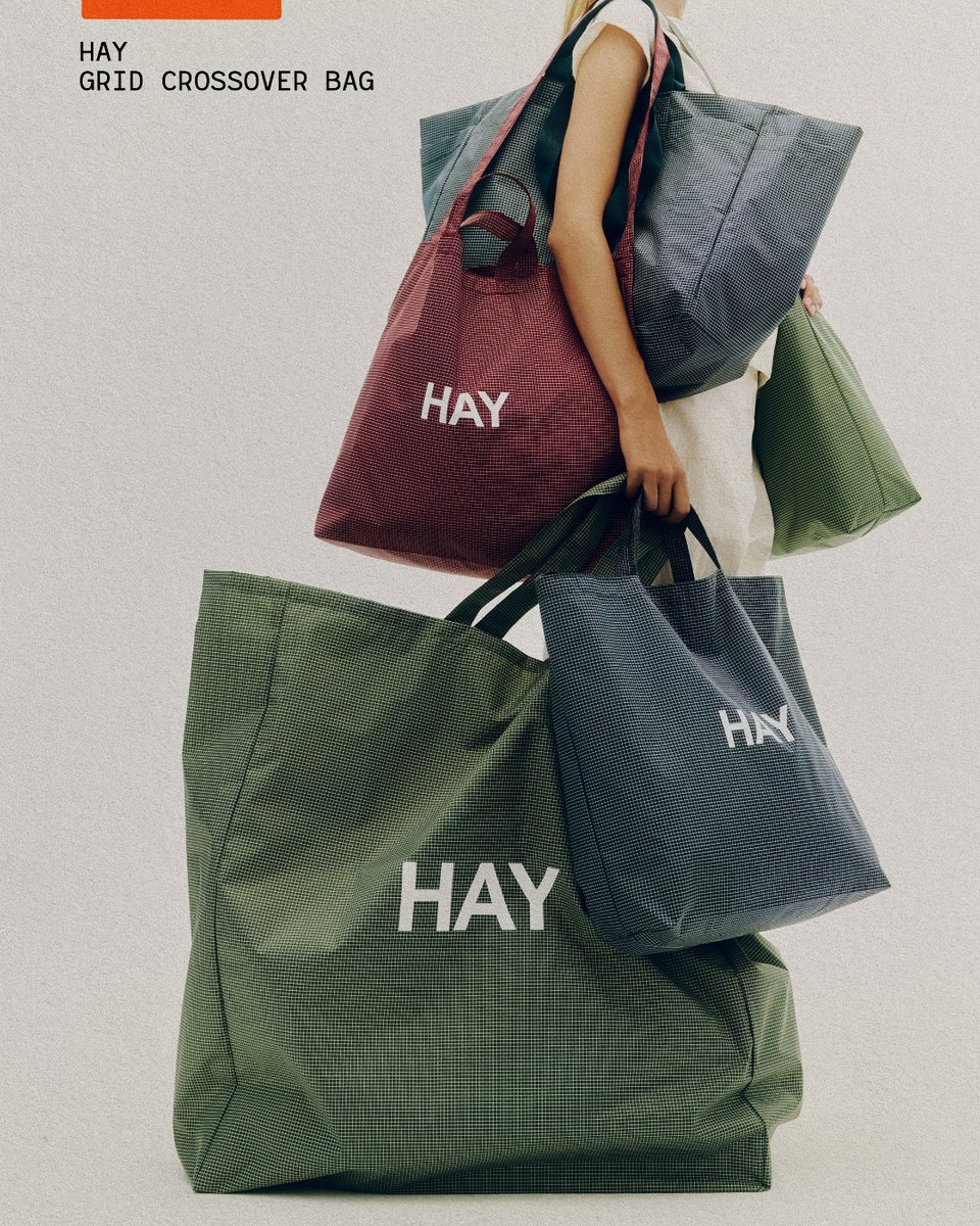 shelflifestore's tweet photo. New HAY collection has just arrived

The Danish design house brings its full range of considered objects featuring the Grid Weekend Bag, Everyday Sports Bag, Apex Lamp series, Column Candles, and more.

Collection available now, in-store &amp; online
Shop now: https://t.co/DULW427LwA https://t.co/U4y9zmdT3M