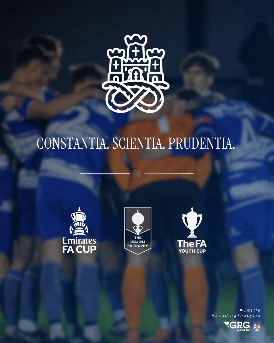 NewcastleTownFC's tweet photo. The Castle will be competing in the the FA Cup, FA Trophy & FA Youth Cup once again this season!
🏆FA Cup - Sat 8 Aug
🏆FA Trophy - Sat 15 Aug
🏆FA Youth - Mon 17 Aug
𝘿𝙖𝙩𝙚𝙨 𝙨𝙪𝙗𝙟𝙚𝙘𝙩 𝙩𝙤 𝙘𝙝𝙖𝙣𝙜𝙚 𝙗𝙮 𝙁𝘼.
🔵⚪️🏰
#Castle #LeadingTheLyme #FACup #FATrophy https://t.co/LNAqeF3c91