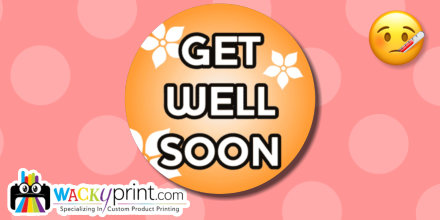 WackyPrint's tweet photo. When a friend is feeling under the weather, a little kindness can go a  long way in lifting their spirits. 💛 Brighten their day with a  cheerful “Get Well Soon” #CustomSticker that shows you’re thinking of  them and wishing them a speedy recovery.

https://t.co/E0iu94zt4R https://t.co/QOKlNpbOTs
