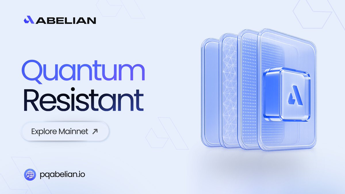 PQabelian's tweet photo. Quantum computing will redefine blockchain security standards.

Abelian runs with native quantum-resistant security, using lattice-based cryptography built for long term digital asset protection and enterprise scale resilience.

Mainnet launched in 2022.

Explore Mainnet → https://t.co/WeD2EuiqMQ