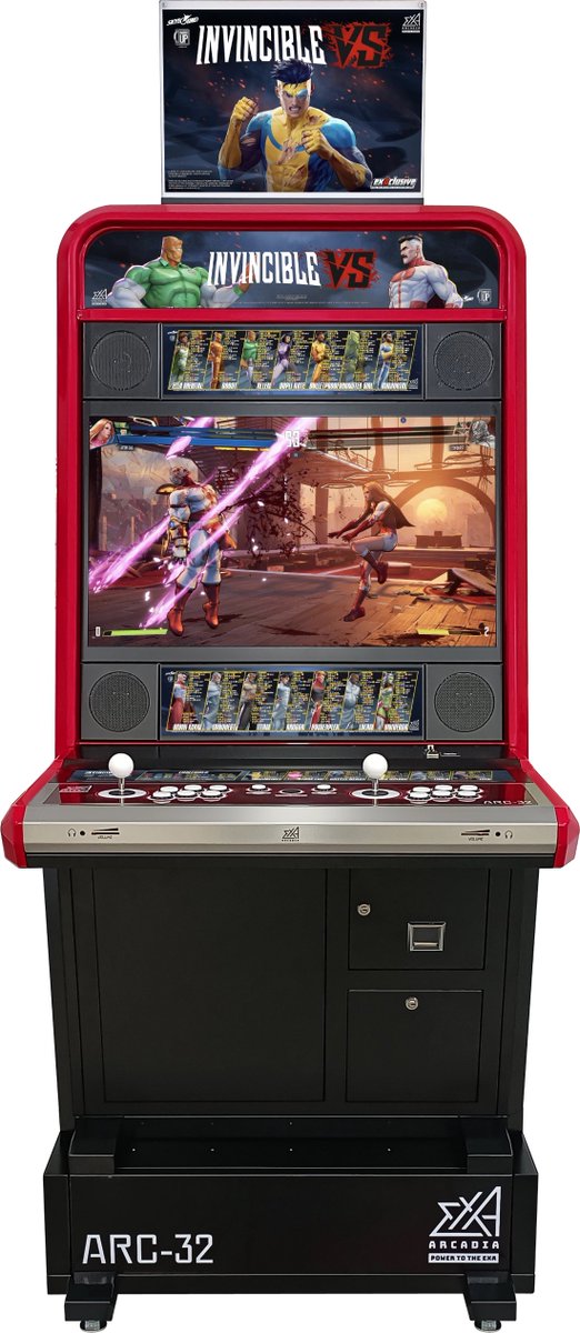 exaarcadia's tweet photo. 【お知らせ】

exA-Arcadia新製品情報
対戦格闘
『インビンシブルVS』
真夏から先行稼働予定！

INVINCIBLE VS is coming to arcades in Summer 2026🔥

Play an early preview at the Voodoo Ranger booth at EVO 2026!

#EXA基板
#exaarcadia https://t.co/0NZiMqg2d3