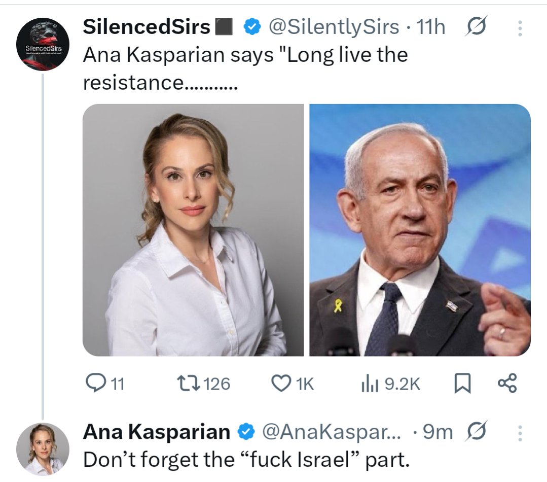 abuslayeh's tweet photo. @AnaKasparian 🌹🌹🌹🌹🌹
Love it https://t.co/FP7N8UgO8H