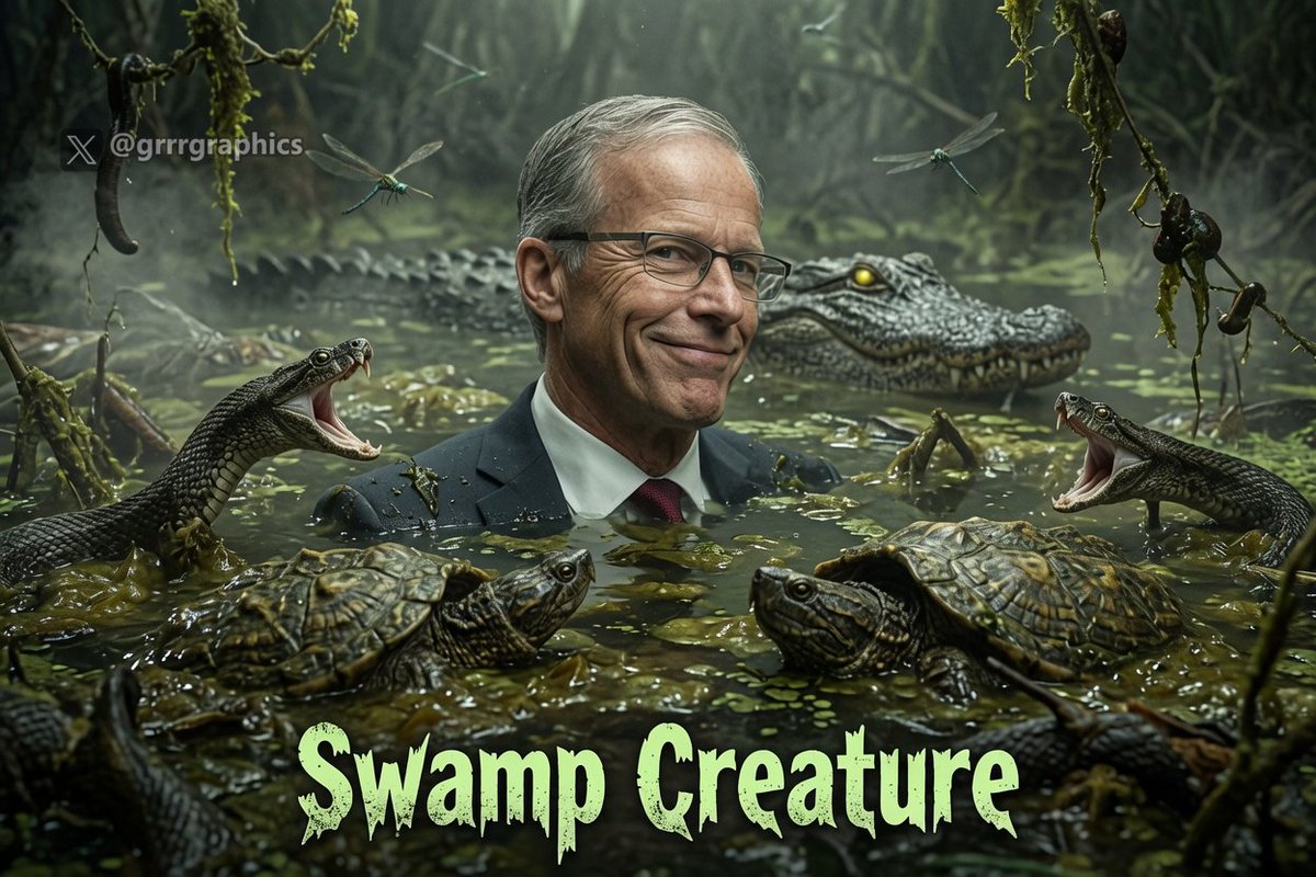GrrrGraphics's tweet photo. 𝐆𝐫𝐫𝐫𝐌𝐨𝐫𝐧𝐢𝐧𝐠!☀️ ☀️☀️  
Last night the real John Thune was exposed...now we all know who he really is...another backstabbing traitor. 
What do you think will happen?  Nothing as usual? https://t.co/d5nHE5ghYi
