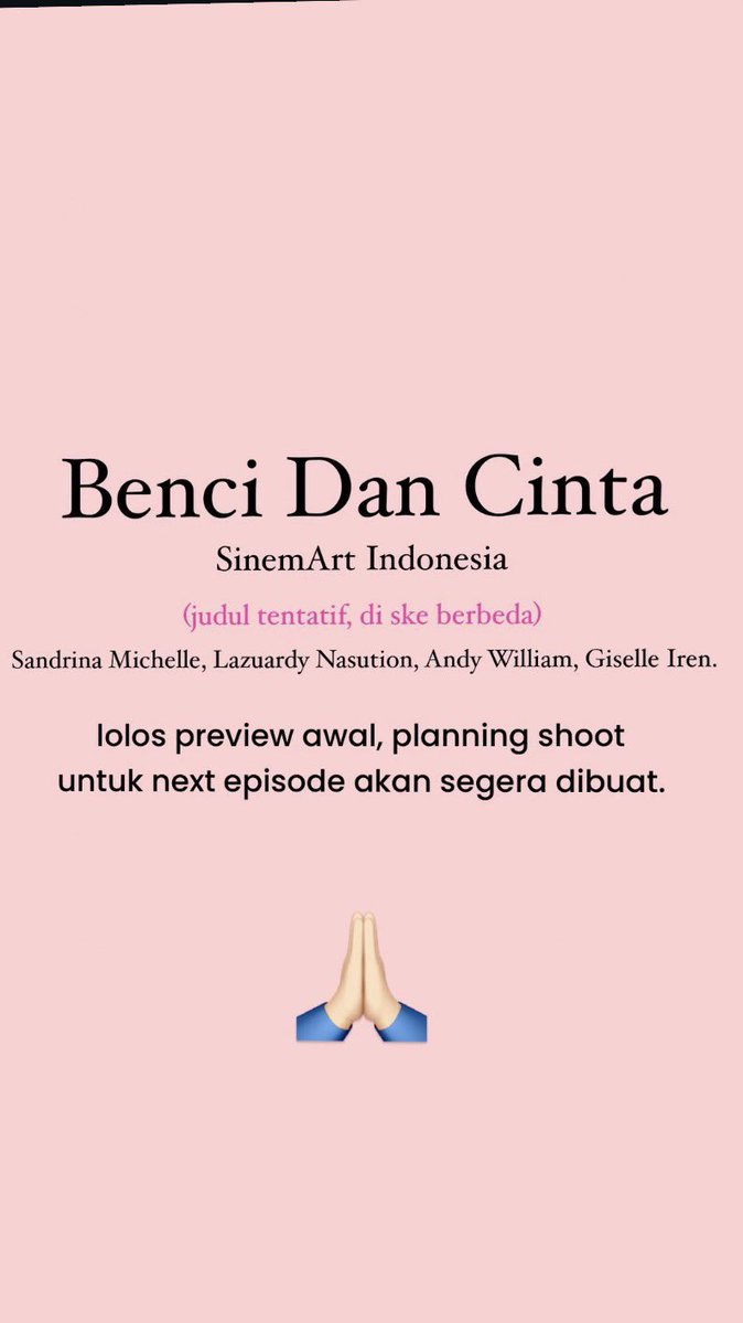 shfaasea's tweet photo. alhamdulillah lolos preview,cepat tayang pleaseeee https://t.co/yBzvopzduh