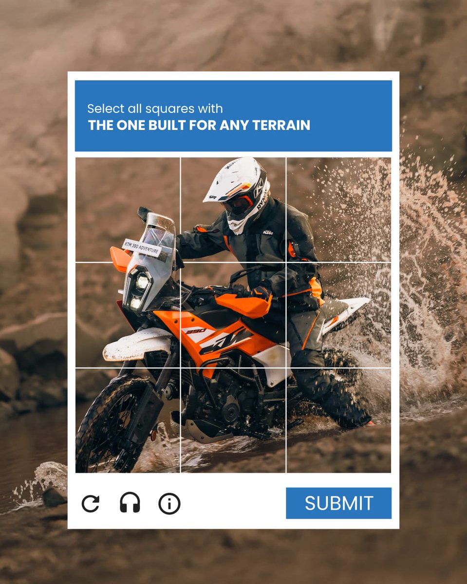India_KTM's tweet photo. A quick CAPTCHA for the race-bred
#KTM #KTMIndia #ReadyToRace https://t.co/zNxmnbDB0t