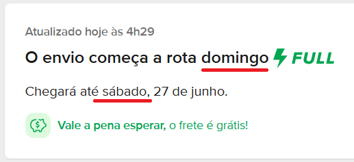 fsfonte's tweet photo. Meu, o que está acontecendo com o @MercadoLivre ? Diz que vai sair pra entregar domingo, porém chegar no sábado, sendo que o prazo de entrega era pra hoje (sexta). https://t.co/nuY9JiwqW1