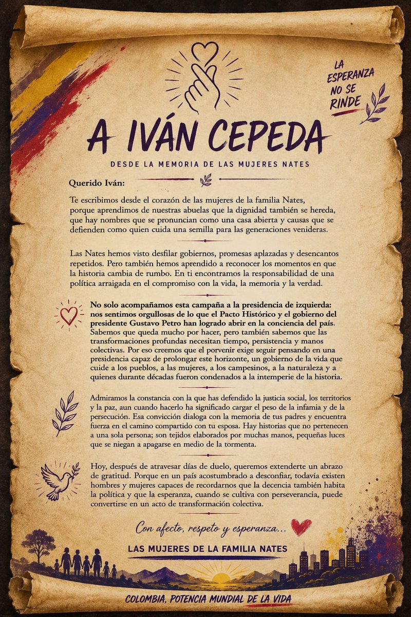 fernanda_nates's tweet photo. @IvanCepedaCast 
💚💛💚 @petrogustavo  
Gracias, gracias, gracias 🫰🏽 https://t.co/kuMFBtsSpa